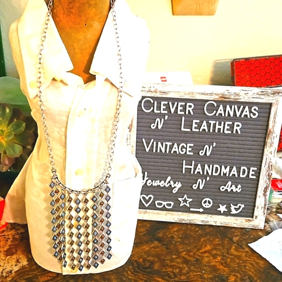 Premier Designs statement necklace multi strand tussle southwestern reversible - Picture 3 of 8